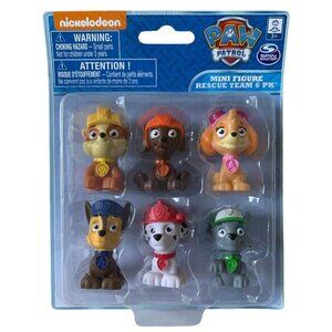 Paw Patrol Mini Figures Cake Toppers Chase Marshall Skye Rubble Rocky Toys